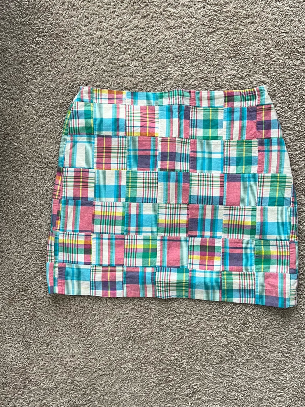 Talbots Multicolor Plaid Mini Skirt - Pink, Blue, Green, Yellow